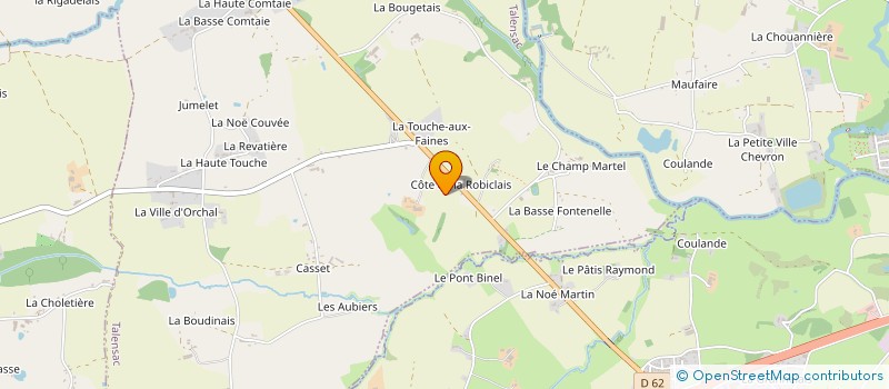 localisation de l'entreprise MADAME MARIE-CLAUDE THOMASSE  TALENSAC