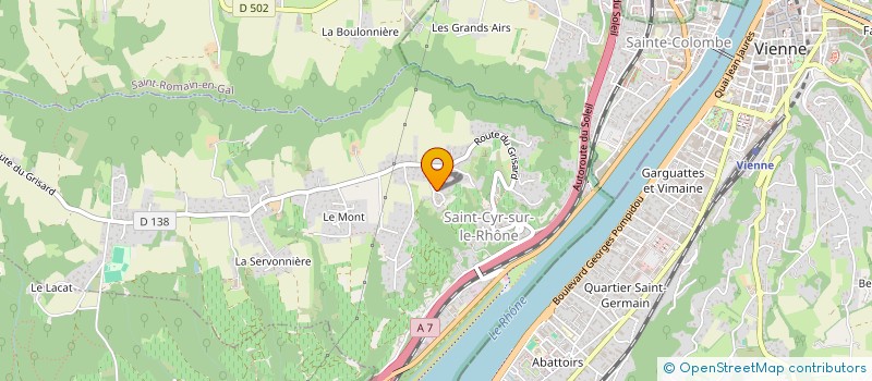 localisation de l'entreprise MADAME MARIE-CLAUDE VERNAY à SAINT CYR SUR LE RHONE
