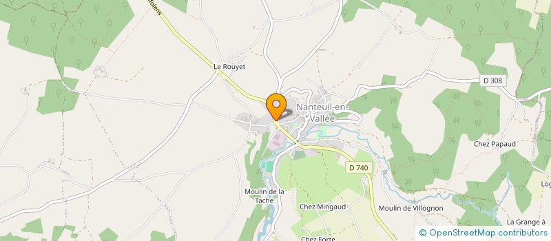 localisation de l'entreprise MADAME MARIE-CLAUDE VILLENEUVE  NANTEUIL-EN-VALLEE