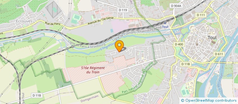 localisation de l'entreprise MADAME MARIE CLAUDE VURILLOT  ECROUVES