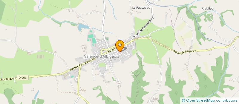 localisation de l'entreprise MADAME MARIE CLAUDETTE OLIVIER  VALENCE-D'ALBIGEOIS