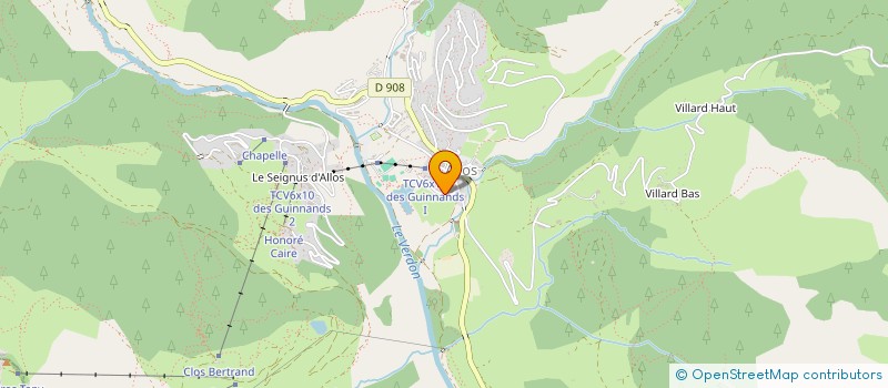 localisation de l'entreprise MADAME MARIE-CLAUDINE DUBOIS à ALLOS