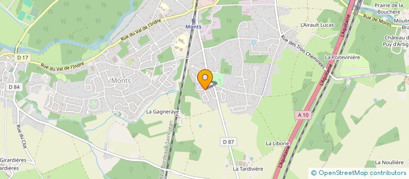 localisation de l'entreprise MADAME MARIE CLAUDINE MAYER  MONTS