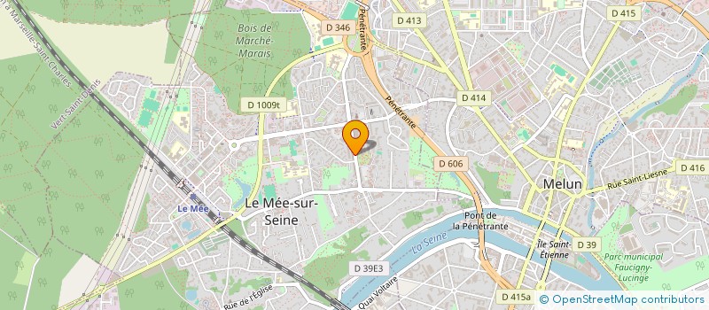 localisation de l'entreprise MADAME MARIE-CLAUDINE MENHEIM  LE MEE-SUR-SEINE