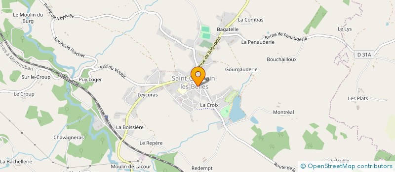 localisation de l'entreprise MADAME MARIE CLAUX  SAINT-GERMAIN-LES-BELLES