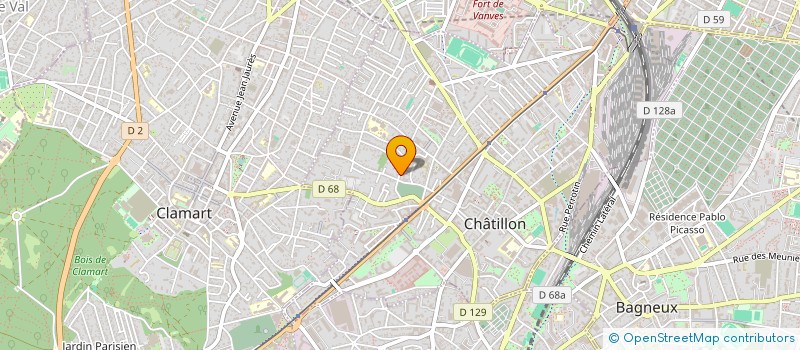 localisation de l'entreprise MADAME MARIE CLAVIER  CHATILLON