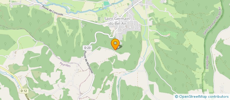 localisation de l'entreprise MADAME MARIE CLAVIEZ  SAINT-GERMAIN-DU-BEL-AIR