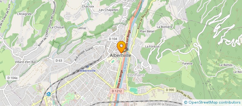 localisation de l'entreprise MADAME MARIE-CLEMENCE RICCHI  ALBERTVILLE