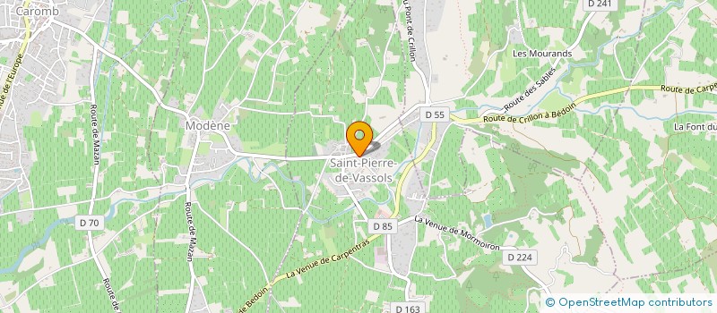 localisation de l'entreprise MADAME MARIE CLEMENT à SAINT-PIERRE-DE-VASSOLS