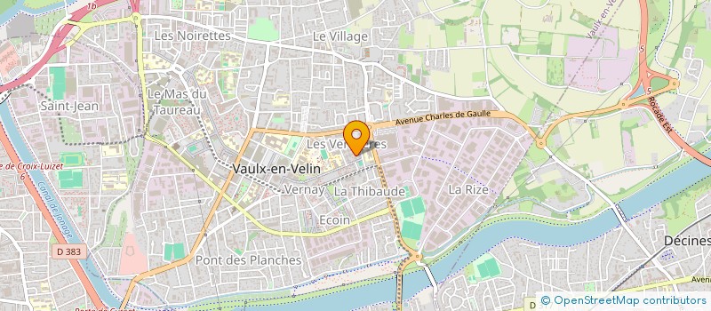 localisation de l'entreprise MADAME MARIE CLEMENT à VAULX-EN-VELIN