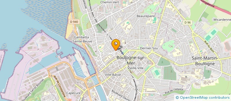 localisation de l'entreprise MADAME MARIE CLEMENT  BOULOGNE-SUR-MER