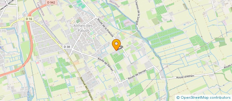 localisation de l'entreprise MADAME MARIE CLENCHARD  ALTHEN-DES-PALUDS