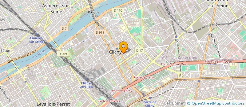 localisation de l'entreprise MADAME MARIE CLERC à CLICHY