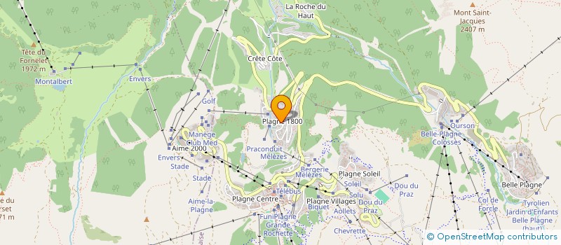 localisation de l'entreprise MADAME MARIE CLERC  LA PLAGNE TARENTAISE