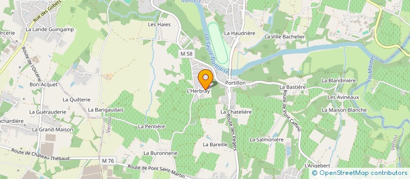 localisation de l'entreprise MADAME MARIE CLERGEAU à VERTOU