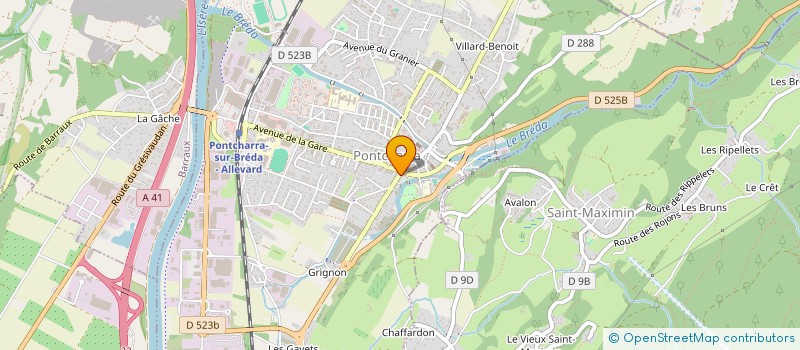 localisation de l'entreprise MADAME MARIE CLONIET  SAINT-PIERRE-D'ALBIGNY