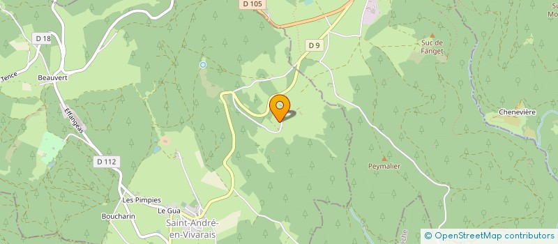 localisation de l'entreprise MADAME MARIE CLUZEL  SAINT-ANDRE-EN-VIVARAIS