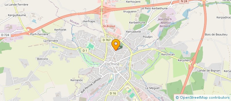 localisation de l'entreprise MADAME MARIE COBIGO  LOCMINE