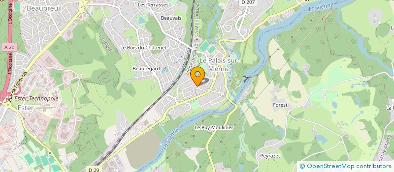 localisation de l'entreprise MADAME MARIE COCHET  LE PALAIS-SUR-VIENNE