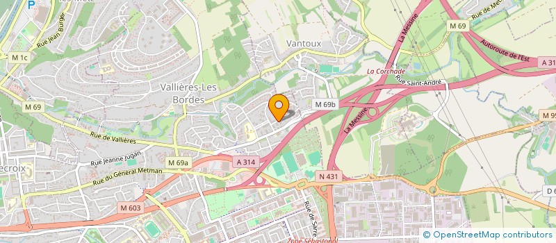 localisation de l'entreprise MADAME MARIE COCHIN  METZ