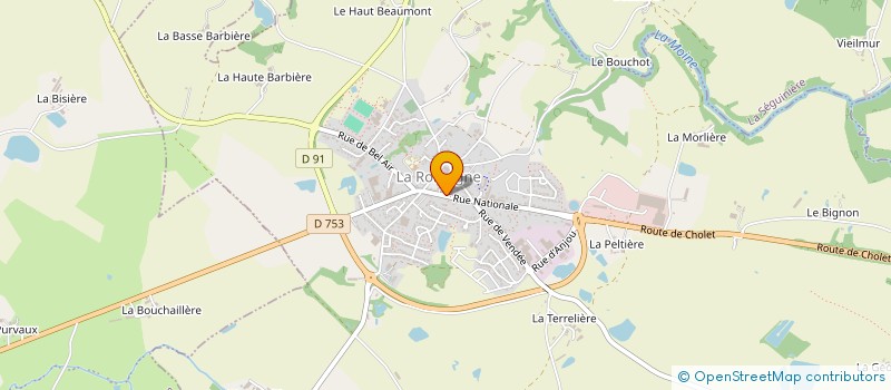 localisation de l'entreprise MADAME MARIE COIFFARD à LA ROMAGNE