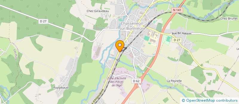 localisation de l'entreprise MADAME MARIE COLASSE à CHASSENEUIL-SUR-BONNIEURE