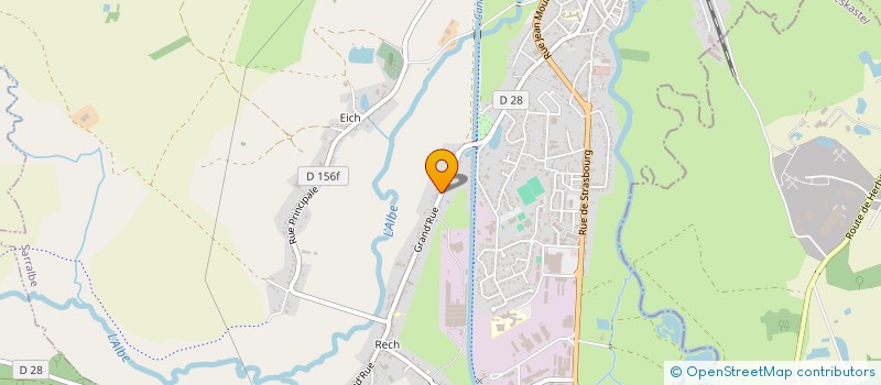 localisation de l'entreprise MADAME MARIE-COLETTE BECKER  SARRALBE