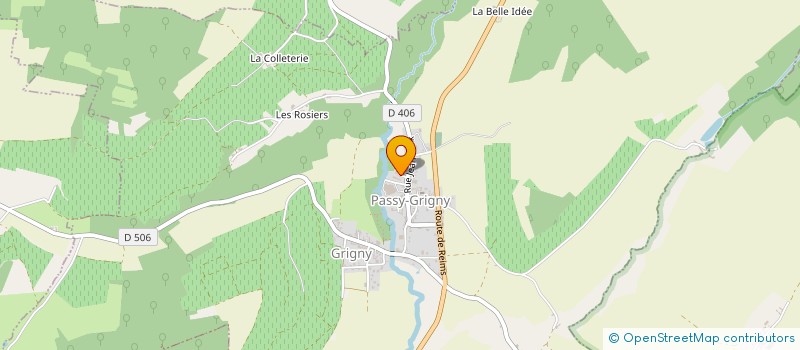 localisation de l'entreprise MADAME MARIE COLETTE DETHUNE  PASSY-GRIGNY