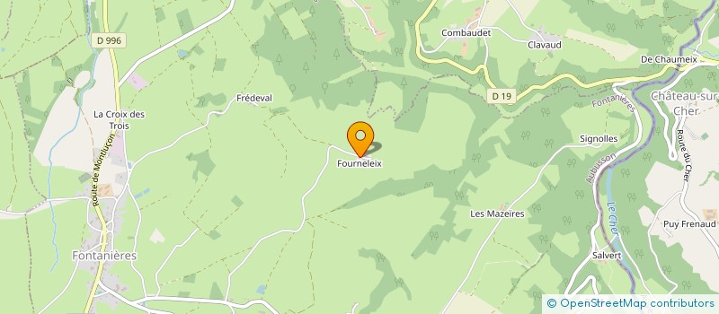 localisation de l'entreprise MADAME MARIE COLLAINE  FONTANIERES