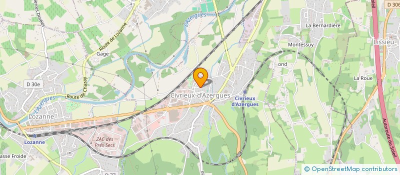 localisation de l'entreprise MADAME MARIE COLLEGNO  CIVRIEUX-D'AZERGUES