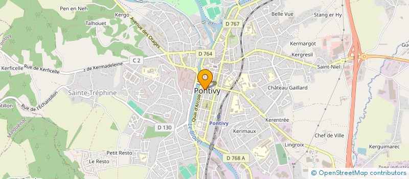 localisation de l'entreprise MADAME MARIE COLLEU à PONTIVY