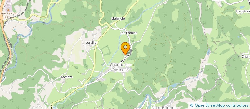 localisation de l'entreprise MADAME MARIE COLOMBIER  CHANAC-LES-MINES