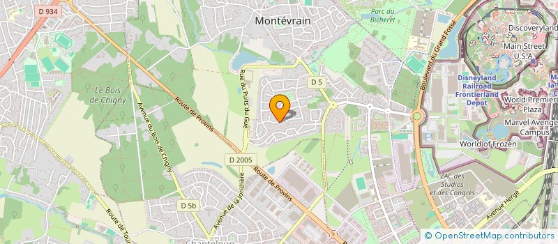 localisation de l'entreprise MADAME MARIE COLY  MONTEVRAIN