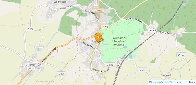 localisation de l'entreprise MADAME MARIE COMBE  RANDAN