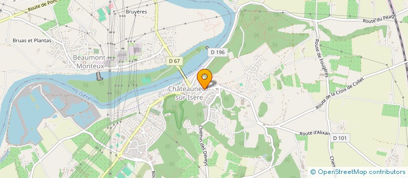 localisation de l'entreprise MADAME MARIE COMBET à CHATEAUNEUF-SUR-ISERE