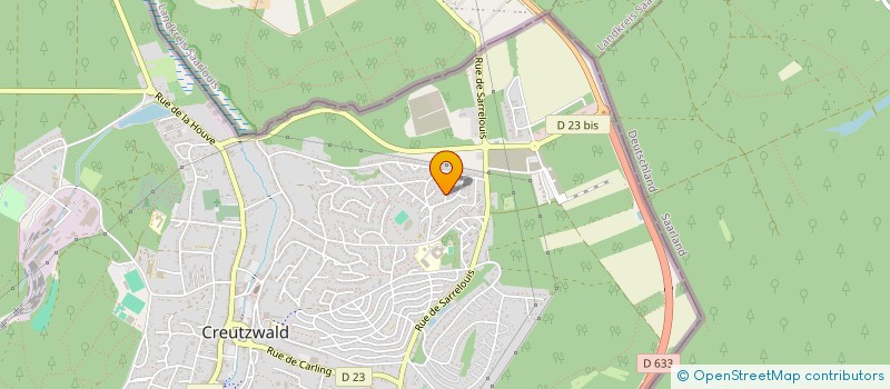 localisation de l'entreprise MADAME MARIE COMMARD  CREUTZWALD