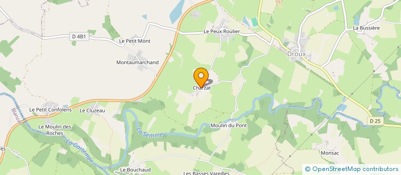 localisation de l'entreprise MADAME MARIE COMMUN à DROUX