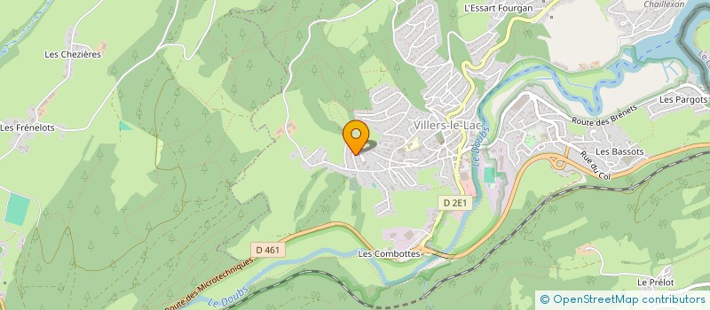 localisation de l'entreprise MADAME MARIE COMPAGNON  VILLERS-LE-LAC