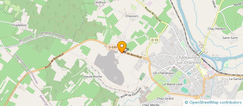 localisation de l'entreprise MADAME MARIE COMTE à CHATEAUNEUF-SUR-CHARENTE