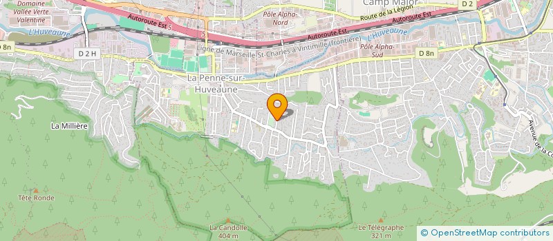 localisation de l'entreprise MADAME MARIE CONDOM  LA PENNE-SUR-HUVEAUNE