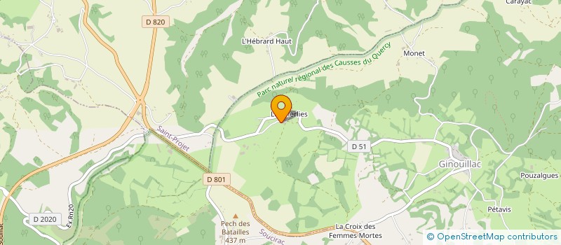 localisation de l'entreprise MADAME MARIE CONSTANT  GINOUILLAC