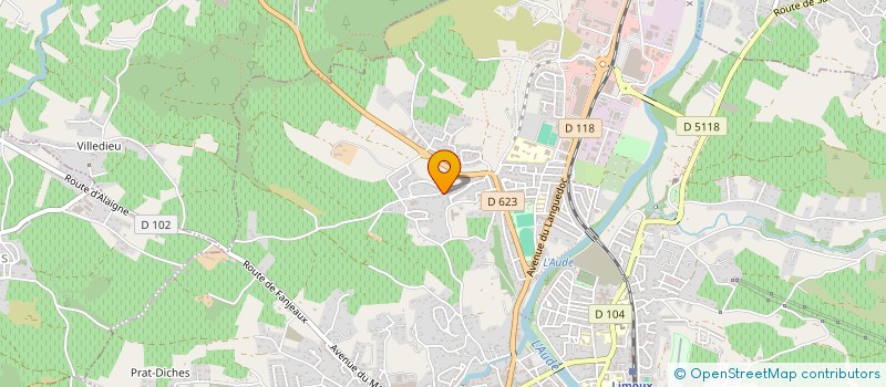localisation de l'entreprise MADAME MARIE-CORALIE KIEFFER à LIMOUX
