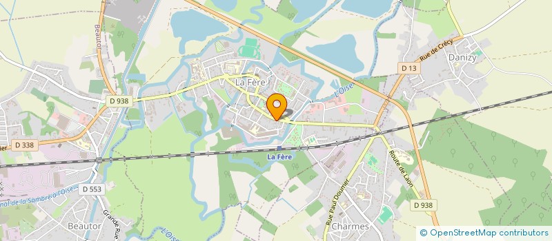 localisation de l'entreprise MADAME MARIE CORCY à LA FERE