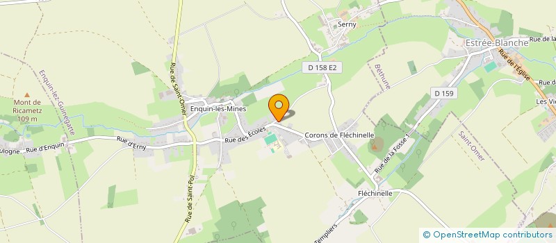 localisation de l'entreprise MADAME MARIE CORDONNIER  ENQUIN-LEZ-GUINEGATTE