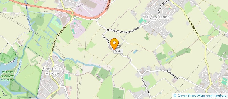 localisation de l'entreprise MADAME MARIE CORDY BERNIER  SAILLY-LEZ-LANNOY