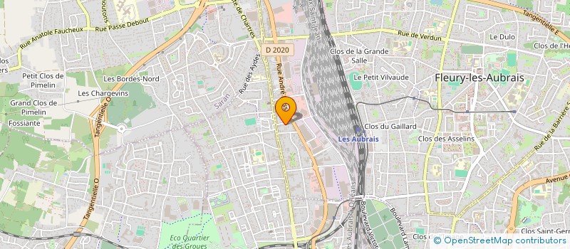 localisation de l'entreprise MADAME MARIE-CORINNE FRANCOIS  FLEURY-LES-AUBRAIS