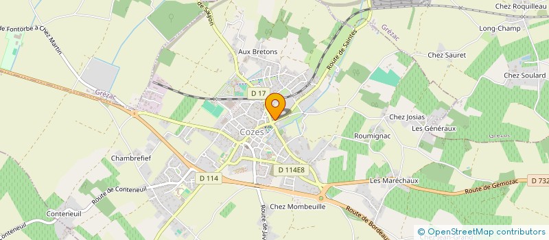 localisation de l'entreprise MADAME MARIE-CORINNE MARTINET  MORTAGNE-SUR-GIRONDE