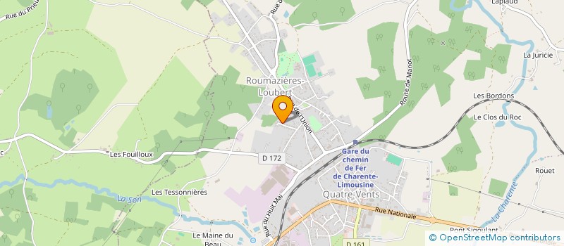 localisation de l'entreprise MADAME MARIE CORMIER  TERRES-DE-HAUTE-CHARENTE