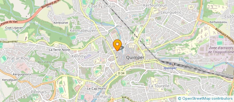 localisation de l'entreprise MADAME MARIE CORNEC  QUIMPER