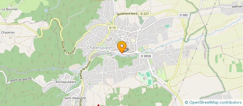 localisation de l'entreprise MADAME MARIE CORNET  CHATEL-GUYON